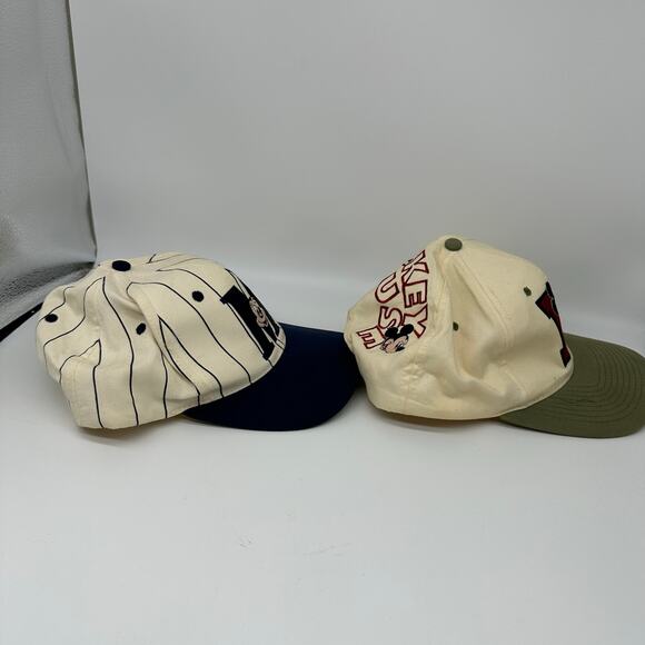 Vintage 90s Mickey Mouse Disney Snapback Embroidered Baseball Cap Lot of 2 - Picture 9 of 15